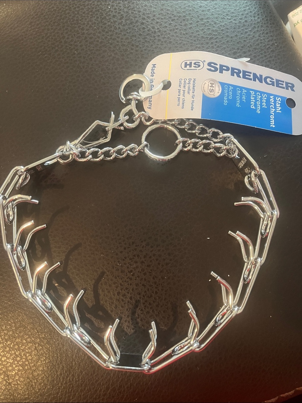 HS Sprenger Chrome Steel Training Collar
Dog collar